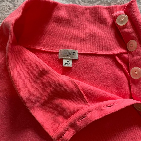 JCREW FACTORY Wide Button Collar Pull Over Sweatshirt - Picture 4 of 5